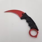 Sport si Outdoor - Camping - Cutite, bricege si accesorii - Cutite si bricege - Cutit Karambit CS: GO Rosu - Infinity.ro