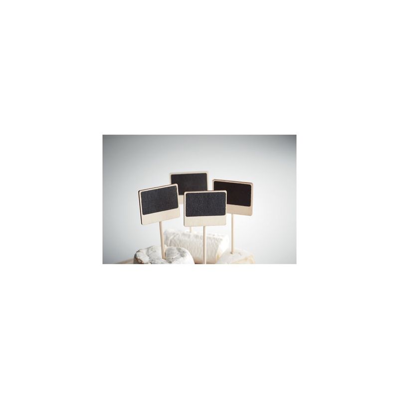 Casa si Gradina - Bucatarie si vesela - Vesela si tacamuri - Vesela pentru servire - Set de 4 semne pentru aperitive cu creta, 5x12 cm - Infinity.ro