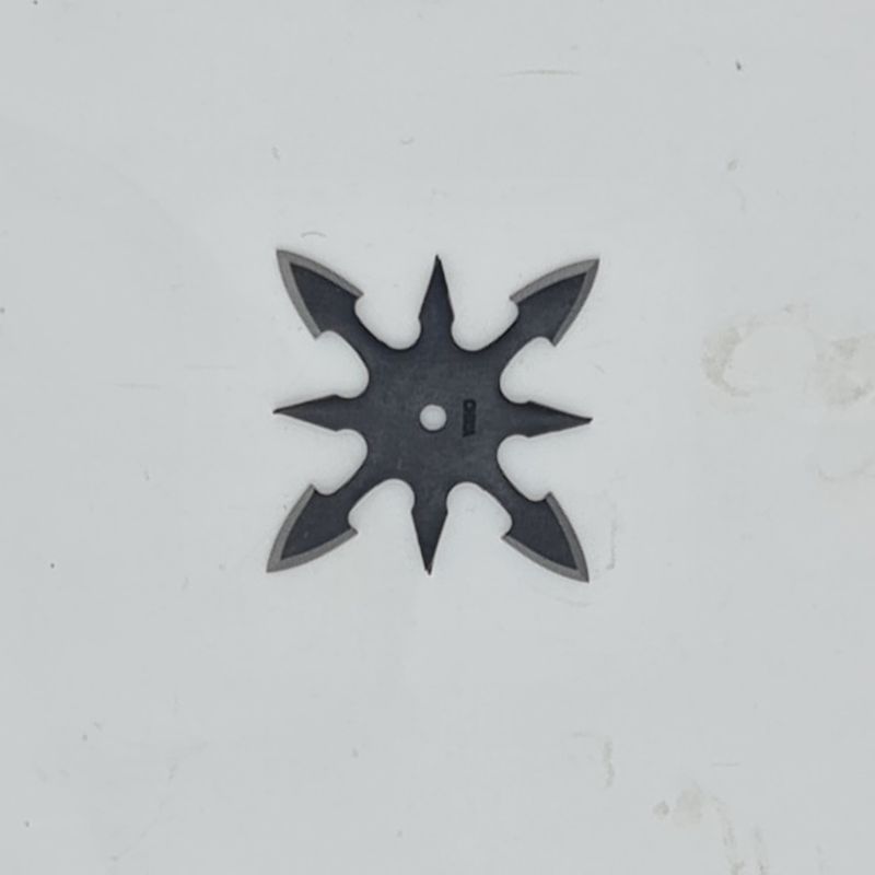 Sport si Outdoor - Camping - Cutite, bricege si accesorii - Cutite si bricege - Steluta ninja pentru aruncat la tinta, neagra, 8 colturi, 6 cm - Infinity.ro