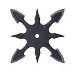 Sport si Outdoor - Camping - Cutite, bricege si accesorii - Cutite si bricege - Steluta ninja pentru aruncat la tinta, neagra, 8 colturi, 6 cm - Infinity.ro