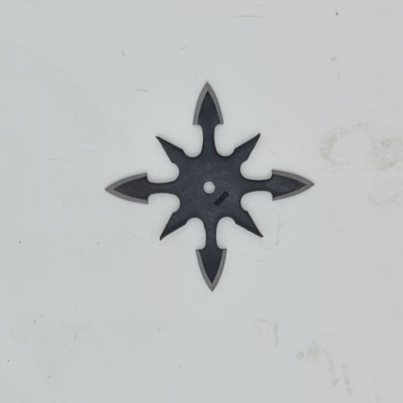 Sport si Outdoor - Camping - Cutite, bricege si accesorii - Cutite si bricege - Steluta ninja pentru aruncat la tinta, neagra, 8 colturi, 6 cm - Infinity.ro