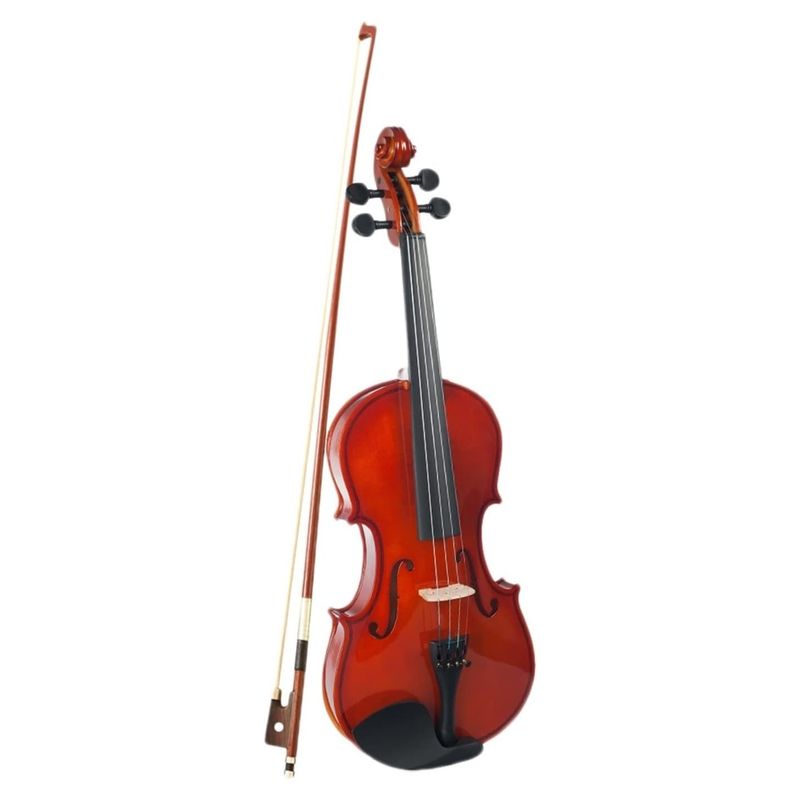 Jucarii, Copii si Bebe - Jucarii si jocuri - Jucarii de rol - Instrumente muzicale de jucarie - Vioara clasica din lemn, 4/4, Arcus, Sacaz, Contrabarbie cu Geanta Transport, 60 cm - Infinity.ro