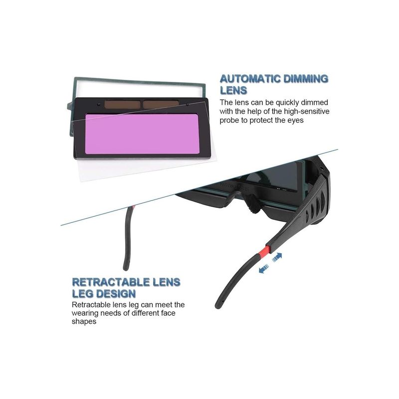 Casa si Gradina - Constructii - Scule electrice si accesorii - Accesorii aparate de sudura - Ochelari sudura cu auto-intunecare, LCD si protectie, pentru siguranta profesionala. - Infinity.ro