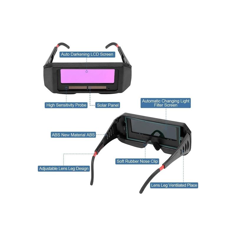 Casa si Gradina - Constructii - Scule electrice si accesorii - Accesorii aparate de sudura - Ochelari sudura cu auto-intunecare, LCD si protectie, pentru siguranta profesionala. - Infinity.ro