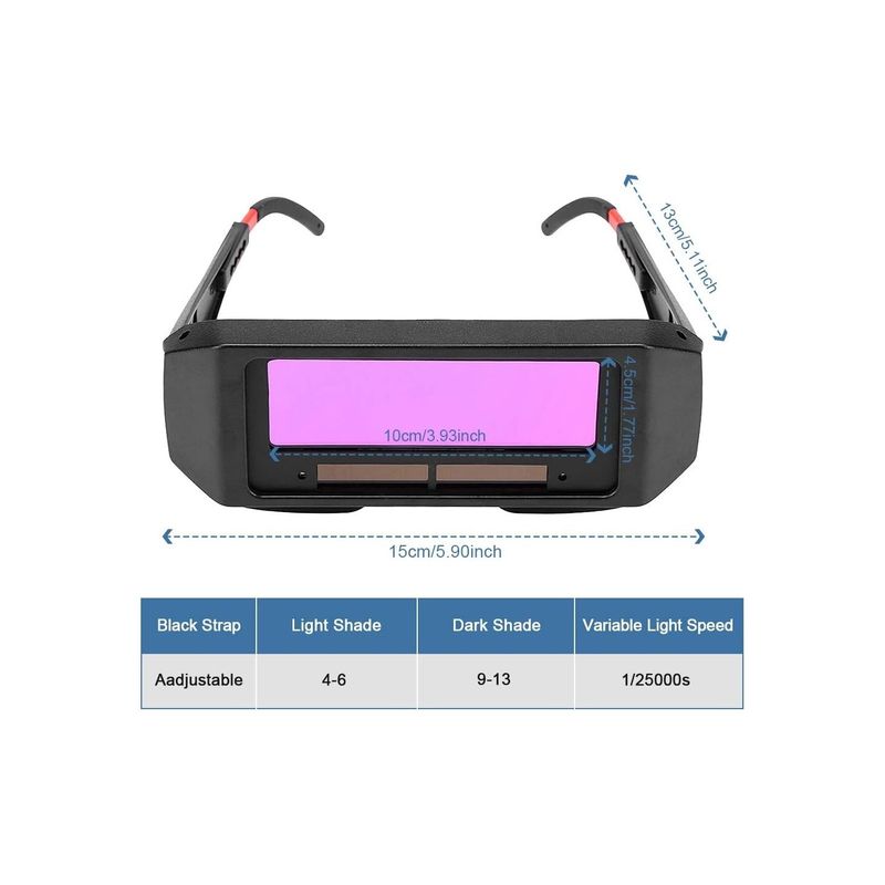 Casa si Gradina - Constructii - Scule electrice si accesorii - Accesorii aparate de sudura - Ochelari sudura cu auto-intunecare, LCD si protectie, pentru siguranta profesionala. - Infinity.ro