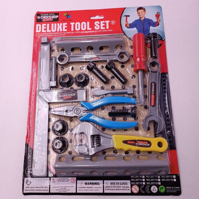 Jucarii, Copii si Bebe - Jucarii si jocuri - Seturi de constructie si cuburi - Seturi de constructie - Trusa Constructor cu 19 Piese Pentru Copii, Diferite Accesorii, Plastic, Multicolor - Infinity.ro