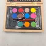 Carti si Birotica - Rechizite - Pictura si desen - Acuarele si culori - Acuarele, 12 Culori, Creioane Colorate, Cutie Lemn, 16 cm, Crem - Infinity.ro