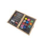 Carti si Birotica - Rechizite - Pictura si desen - Acuarele si culori - Acuarele, 12 Culori, Creioane Colorate, Cutie Lemn, 16 cm, Crem - Infinity.ro