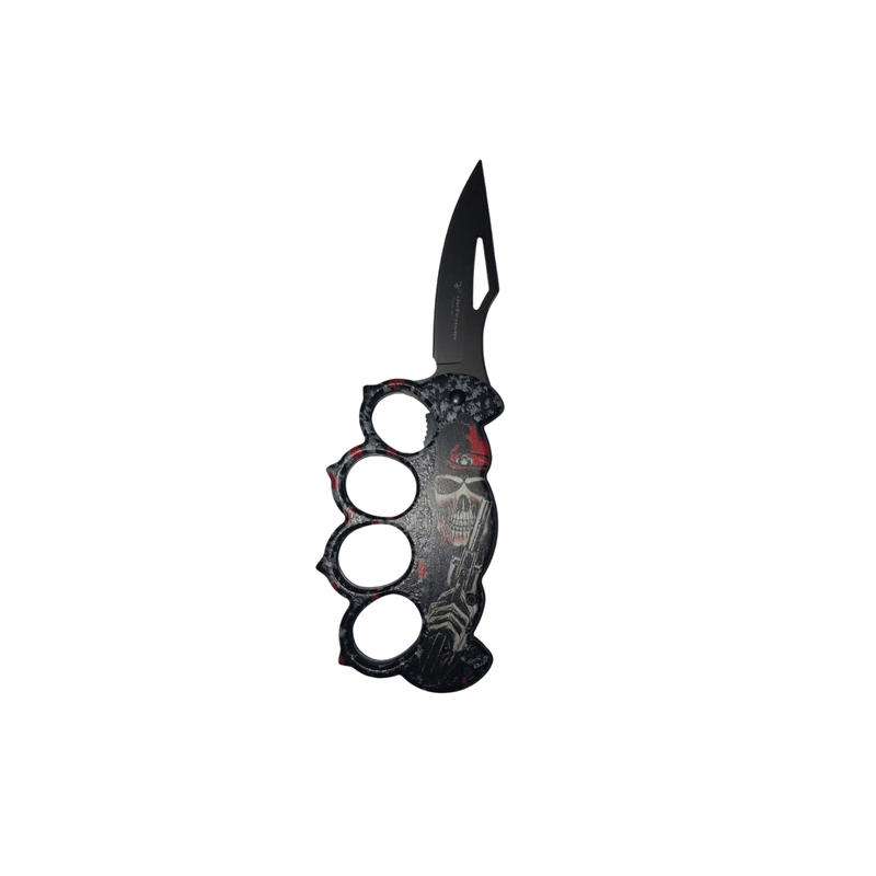 Sport si Outdoor - Sporturi de contact - Produse autoaparare - Pumnal tip box, rozeta autoaparare, cutit briceag deschidere automata, cap mort 2, lungime 21cm, lama 10 cm - Infinity.ro