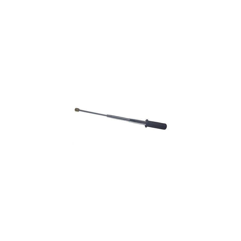 Sport si Outdoor - Sporturi de contact - Produse autoaparare - Baston telescopic din otel, 3 elementi, 47 cm, flexibil, elementi din arcuri, maner cauciuc, argintiu - Infinity.ro