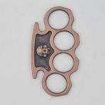 Sport si Outdoor - Sporturi de contact - Produse autoaparare - Pumnal Tip Box, Autoaparare, Maner Cap de Mort, Bronz - Infinity.ro