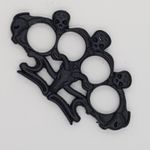 Sport si Outdoor - Sporturi de contact - Produse autoaparare - Pumnal tip box, rozeta autoaparare, 3 cap mort, 1 cm grosime, negru - Infinity.ro