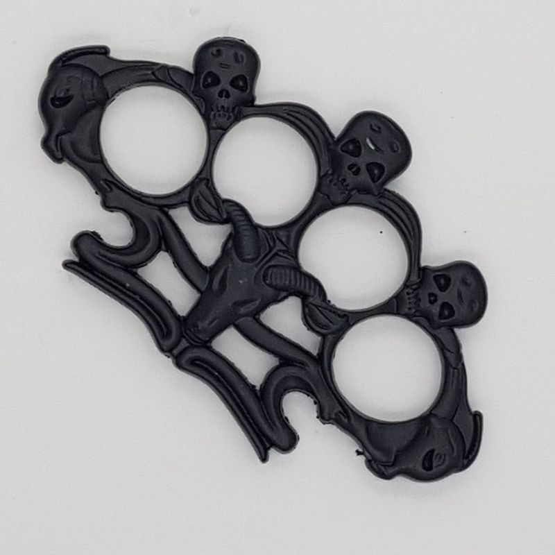 Sport si Outdoor - Sporturi de contact - Produse autoaparare - Pumnal tip box, rozeta autoaparare, 3 cap mort, 1 cm grosime, negru - Infinity.ro