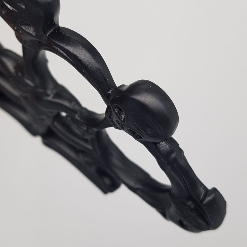 Sport si Outdoor - Sporturi de contact - Produse autoaparare - Pumnal tip box, rozeta autoaparare, 3 cap mort, 1 cm grosime, negru - Infinity.ro