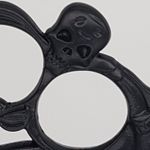 Sport si Outdoor - Sporturi de contact - Produse autoaparare - Pumnal tip box, rozeta autoaparare, 3 cap mort, 1 cm grosime, negru - Infinity.ro