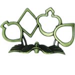 Sport si Outdoor - Sporturi de contact - Produse autoaparare - Pumnal tip box, inger al mortii, verde, 1 cm, poker - Infinity.ro