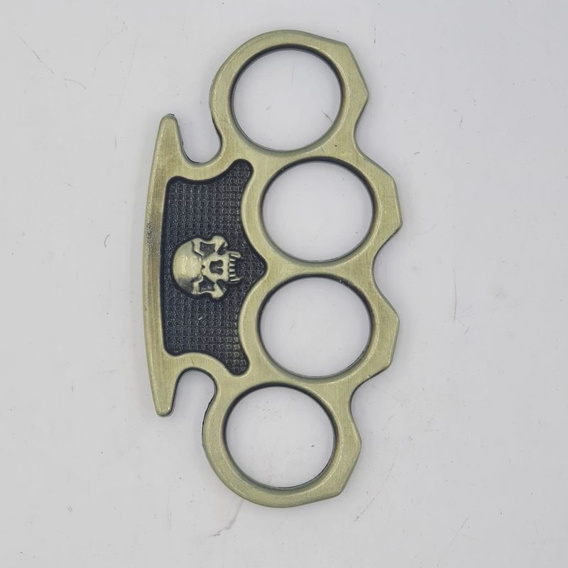 Sport si Outdoor - Sporturi de contact - Produse autoaparare - Pumnal Tip Box, Autoaparare, Maner Cap de Mort, Verde - Infinity.ro