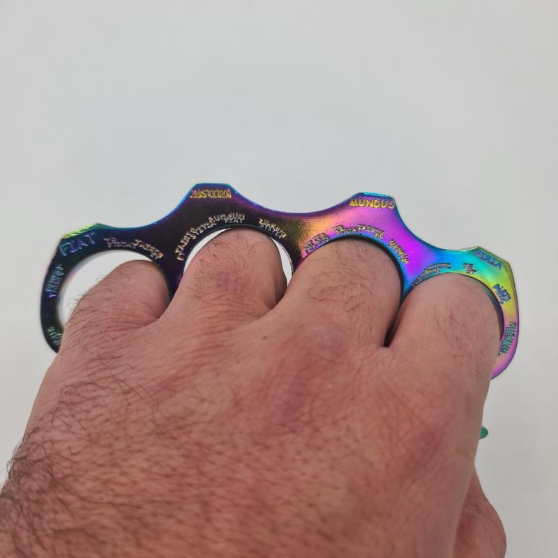 Sport si Outdoor - Sporturi de contact - Produse autoaparare - Pumnal Fade, Model "Fiat iustitia, et pereat mundus", Otel, 12.5x7x0.6 cm - Infinity.ro