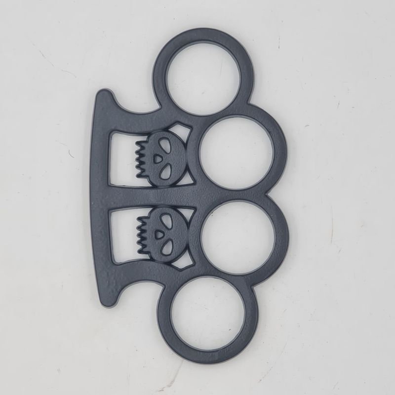 Sport si Outdoor - Sporturi de contact - Produse autoaparare - Pumnal Tip Box, Autoaparare, Maner Craniu Dublu, Negru - Infinity.ro