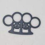 Sport si Outdoor - Sporturi de contact - Produse autoaparare - Pumnal Tip Box, Autoaparare, Maner Craniu Dublu, Negru - Infinity.ro