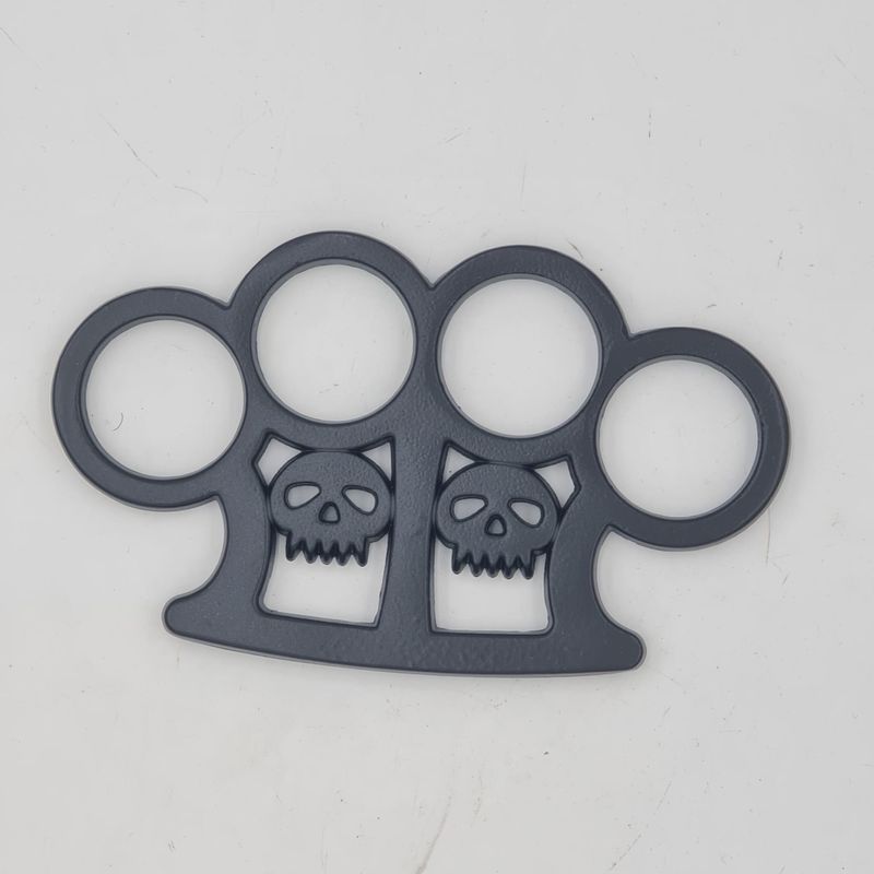 Sport si Outdoor - Sporturi de contact - Produse autoaparare - Pumnal Tip Box, Autoaparare, Maner Craniu Dublu, Negru - Infinity.ro