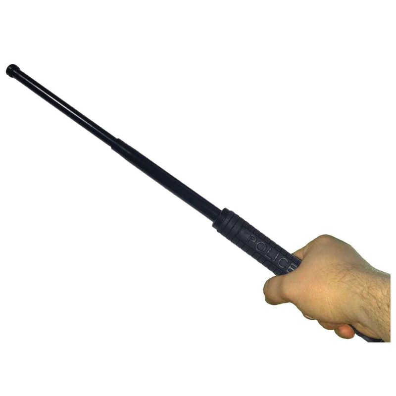 Sport si Outdoor - Sporturi de contact - Produse autoaparare - Baston telescopic din otel, 50 cm, 3 sectiuni, husa, P1 - Infinity.ro