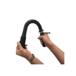 Sport si Outdoor - Sporturi de contact - Produse autoaparare - Baston din Cauciuc Negru, pentru Autoaparare, cu Clips pentru Centura, 48 cm - Infinity.ro