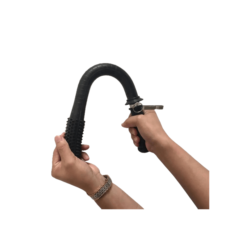 Sport si Outdoor - Sporturi de contact - Produse autoaparare - Baston din Cauciuc Negru, pentru Autoaparare, cu Clips pentru Centura, 48 cm - Infinity.ro