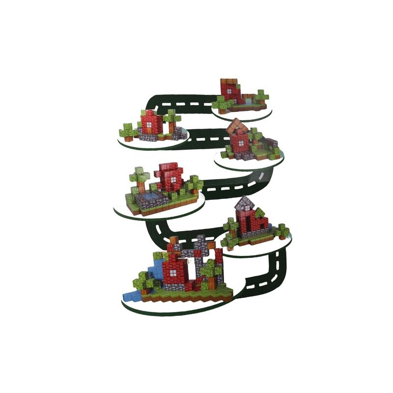 Jucarii, Copii si Bebe - Jucarii si jocuri - Jucarii & jocuri educative - Jucarii interactive - Minecube Inteligent Cuburi Magnetice de Constructie Craft, Casa, 64 buc - Infinity.ro