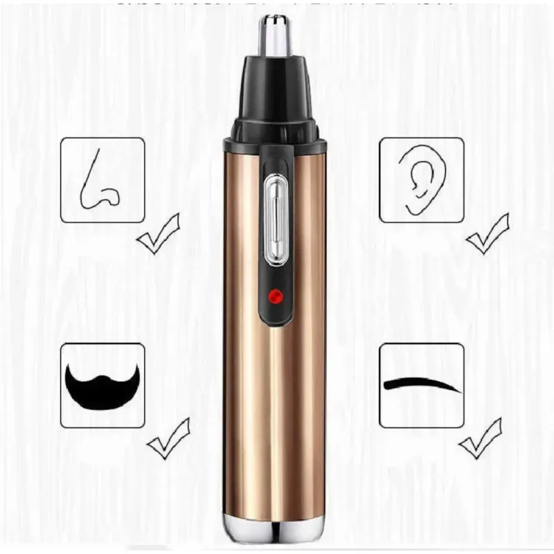 Ingrijire personala si Cosmetice - Aparate & accesorii ingrijire personala - Aparate de ras si tuns - Aparate de tuns - Trimmer 2 in 1 pentru nas, urechi, barba si perciuni, reincarcabil, compact ABYZ - Infinity.ro