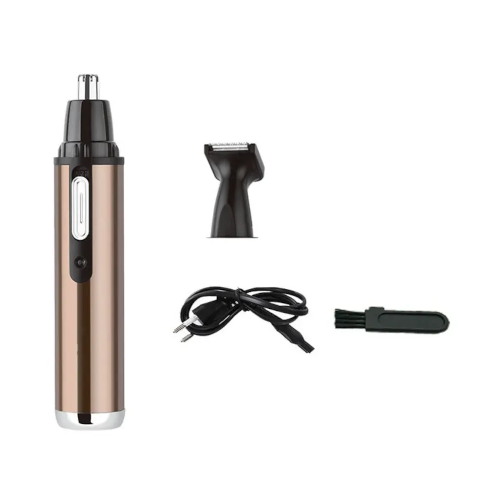 Trimmer 2 in 1 pentru nas, urechi, barba si perciuni, reincarcabil, compact ABYZ