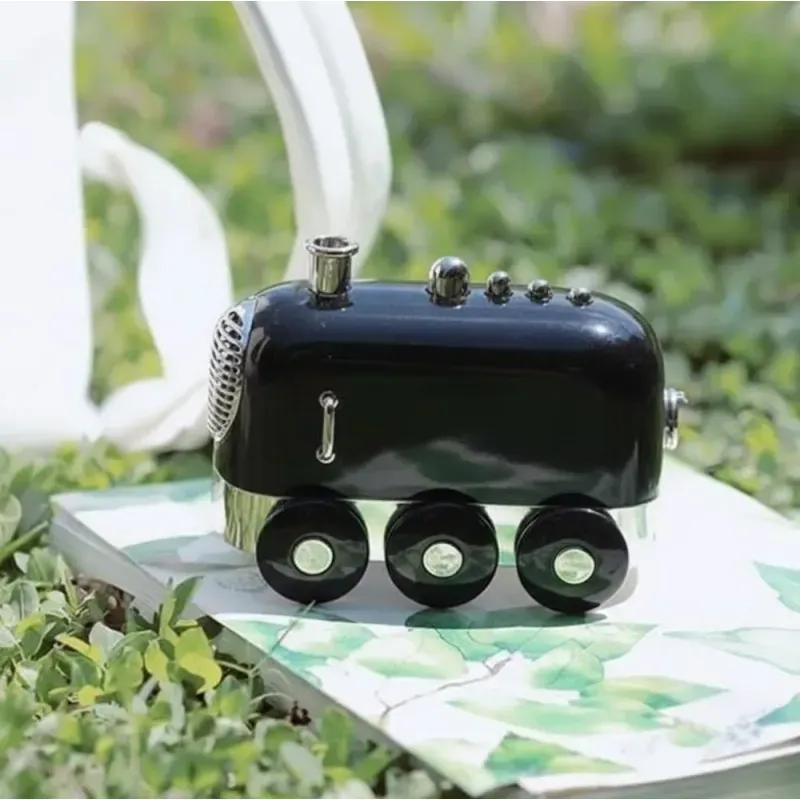 TV, Audio-Video si Foto - Portabile audio - Boxe portabile - Boxa Bluetooth HL-555 tren, sunet stereo 10W, design retro, portabila, negru ABYZ - Infinity.ro