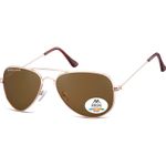 Fashion, accesorii si bijuterii - Barbati - Accesorii barbati - Ochelari de soare barbati - Ochelari de soare polarizati Montana Eyewear MP94B, gold, brown lenses - Infinity.ro