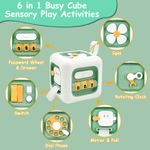 Jucarii, Copii si Bebe - Jucarii si jocuri - Jucarii bebelusi - Jucarii interactive bebelusi - Jucarie Interactiva Montessori 6 in 1 tip Busy Cube Senzorial pentru Bebelusi, Dezvoltare Motricitate Fina, Coordonare, - Infinity.ro