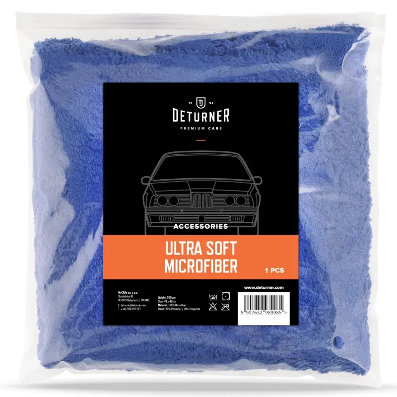 Auto si Moto - Intretinere auto - Produse curatare auto - Deturner Ultra Soft Microfiber - Microfibra Premium Pentru Finisaj Fara Zgarieturi - 500 GSM - Infinity.ro