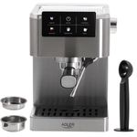 Electronice si Electrocasnice - Electrocasnice bucatarie - Preparare bauturi - Espressoare - Espressor Manual Adler AD 4390 1.5L 20Bar Thermoblock PID Dispozitiv Manual de Spumare Lapte 1350W Argintiu - Infinity.ro