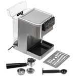 Electronice si Electrocasnice - Electrocasnice bucatarie - Preparare bauturi - Espressoare - Espressor Manual Adler AD 4390 1.5L 20Bar Thermoblock PID Dispozitiv Manual de Spumare Lapte 1350W Argintiu - Infinity.ro