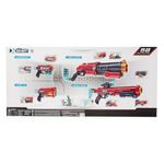 Jucarii, Copii si Bebe - Jucarii si jocuri - Jucarii de rol - Arme de jucarie - Set de jucarie cu 4 arme si 48 de sageti moi, include tinta - Infinity.ro