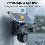 Casa si Gradina - Electrice - Smart Home - Camere de supraveghere - Camera de supraveghere cu panou solar V380 PRO - Conectivitate 4G - 12MP 4K Ultra HD - Infinity.ro