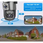 Casa si Gradina - Electrice - Smart Home - Camere de supraveghere - Camera de supraveghere V380 PRO, Conectivitate 4G, 2 Lentile, PTZ Rotativ, 6MP Ultra HD - Infinity.ro