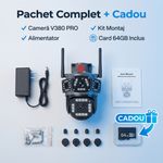 Casa si Gradina - Electrice - Smart Home - Camere de supraveghere - Camera de supraveghere V380 PRO - Conectivitate WIFI - 2 Lentile - PTZ Rotativ - 9MP Ultra HD - Infinity.ro
