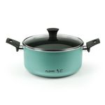 Casa si Gradina - Bucatarie si vesela - Vase pentru gatit - Oale si cratite - Oala Flonal The Wall cu 2 manere si capac din sticla, 24 cm, antiaderent PB-Tech, pentru gaz/electric/vitroceramic - Infinity.ro