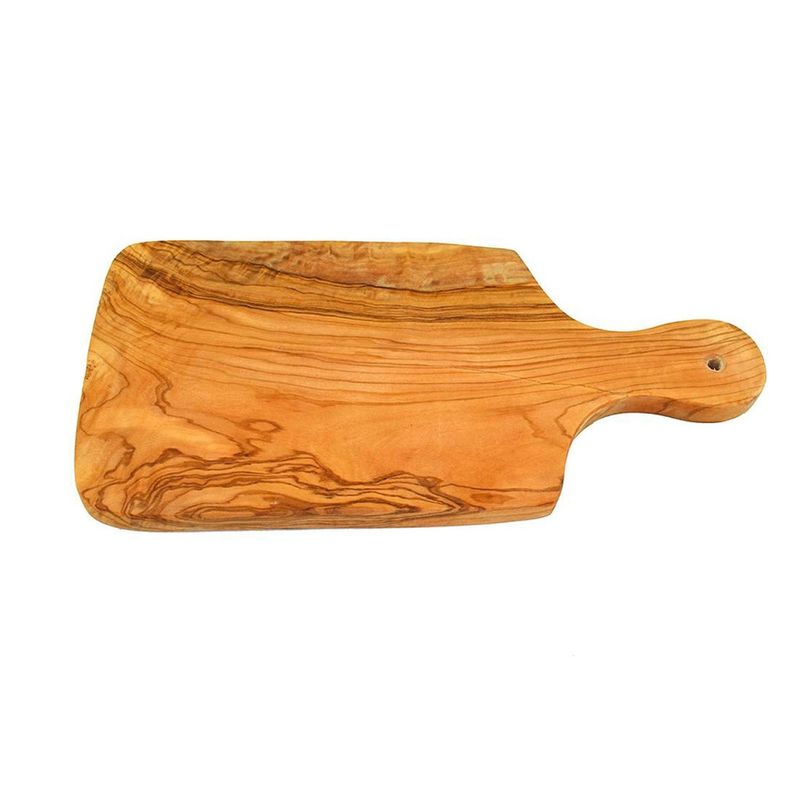 Casa si Gradina - Bucatarie si vesela - Ustensile bucatarie - Tocatoare de bucatarie - Tocator mic dejun din lemn de maslin cu maner, 30x15 cm, grosime 1.2 cm - Infinity.ro