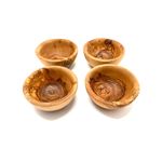 Casa si Gradina - Bucatarie si vesela - Vesela si tacamuri - Farfurii si boluri - Bol tapas rotund din lemn de maslin, diametru 14 cm, inaltime 8 cm - Infinity.ro