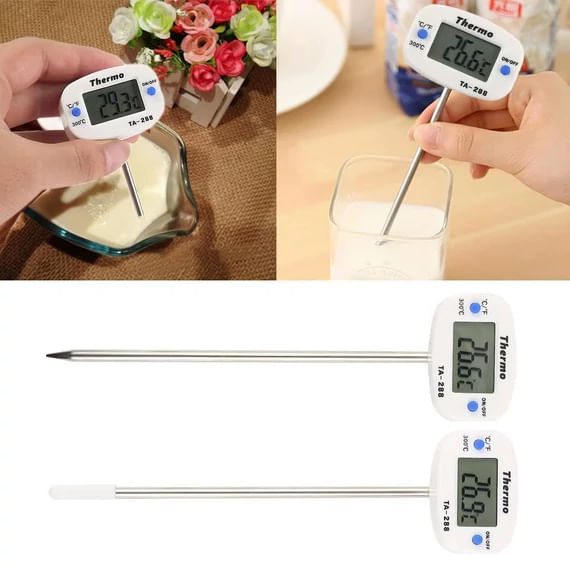 Termometru digital pentru temperatura interna (carne) cu sonda din inox – -50°C–300°C, cap rotativ