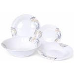 Casa si Gradina - Bucatarie si vesela - Vesela si tacamuri - Servicii de masa - Set de masa OPAL din portelan, rotund – 19 piese, roz–gri - Infinity.ro