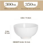 Casa si Gradina - Bucatarie si vesela - Vesela si tacamuri - Farfurii si boluri - Set 8 boluri mici din portelan alb 300 ml, boluri pentru copii, cereale, deserturi. rezistente la masina de spalat - Infinity.ro