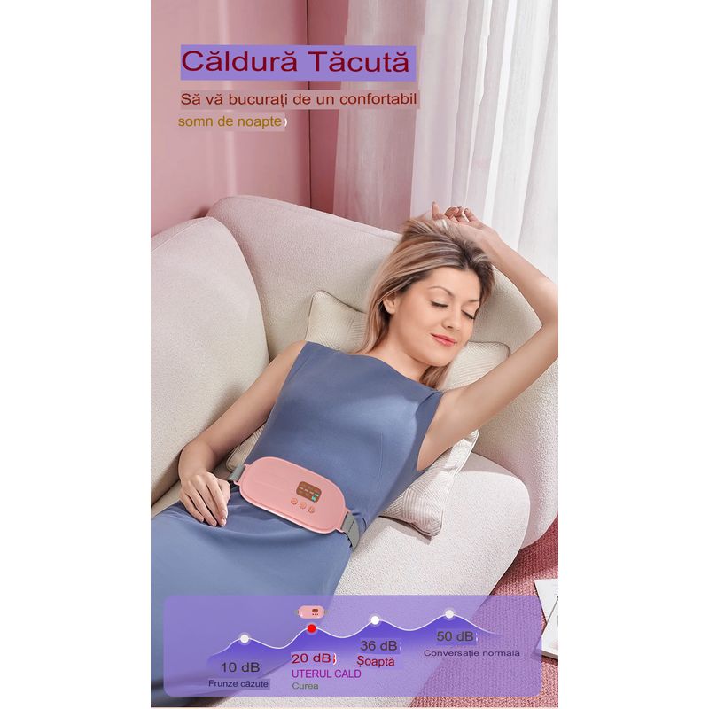 Ingrijire personala si Cosmetice - Sanatate si wellness - Articole wellness - Aparate si dispozitive de masaj - Aparat pentru incalzire si masaj lombar Arvada Relief NG01, anti dureri menstruatie si ciclu, - Infinity.ro