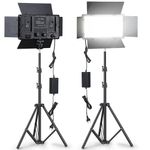TV, Audio-Video si Foto - Audio profesionale - Echipamente de lumini - Kit Studio Lumina Continua cu 3 Lumini LED tripod, inclus, Arvada® BrightForge LED800PRO - Infinity.ro