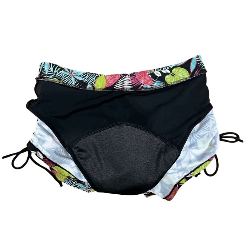Fashion, accesorii si bijuterii - Femei - Lenjerie si pijamale femei - Costume de baie femei - Slip de baie menstrual tip boxer - Sonia - M, Multicolor - Infinity.ro